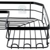 imageAmazon Basics Corner Shower Caddy Organizer Stainless Steel Black Set of 3Set of 3