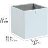imageAmazon Basics Cube Organizer Bins Collapsible Storage Baskets for Shelves Jade Green Pack of 6 13x15x13quotJade Green