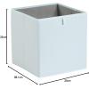 imageAmazon Basics Cube Organizer Bins Collapsible Storage Baskets for Shelves Jade Green Pack of 6 13x15x13quotJade Green