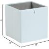 imageAmazon Basics Cube Organizer Bins Collapsible Storage Baskets for Shelves Jade Green Pack of 6 13x15x13quotJade Green