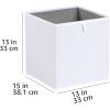imageAmazon Basics Cube Organizer Bins Collapsible Storage Baskets for Shelves Jade Green Pack of 6 13x15x13quotWhite