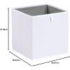 imageAmazon Basics Cube Organizer Bins Collapsible Storage Baskets for Shelves Jade Green Pack of 6 13x15x13quotWhite