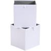 imageAmazon Basics Cube Organizer Bins Collapsible Storage Baskets for Shelves Jade Green Pack of 6 13x15x13quotWhite