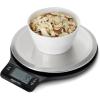imageAmazon Basics Digital Kitchen Scale with LCD Display Batteries Included Weighs up to 11 pounds Black and Stainless Steel