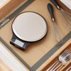 imageAmazon Basics Digital Kitchen Scale with LCD Display Batteries Included Weighs up to 11 pounds Black and Stainless Steel