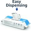 imageAmazon Basics Disinfecting Wipes Lemon ampamp Fresh Air Scent SanitizesCleansDisinfectsDeodorizes 320 Count 4 Packs of 80