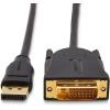 imageAmazon Basics DisplayPort to DVI Display Cable 1920x1080p 108060Hz GoldPlated Plugs 6 Foot 18 m Black10 feet