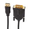 imageAmazon Basics DisplayPort to DVI Display Cable 1920x1080p 108060Hz GoldPlated Plugs 6 Foot 18 m Black3 feet