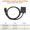 imageAmazon Basics DisplayPort to DVI Display Cable 1920x1080p 108060Hz GoldPlated Plugs 6 Foot 18 m Black6 Feet