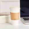 imageAmazon Basics Disposable Coffee Cups 12 oz Paper 100 Count Pack of 1 White100 Count Pack of 1