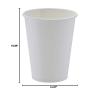 imageAmazon Basics Disposable Coffee Cups 12 oz Paper 100 Count Pack of 1 White1000 Count Pack of 1