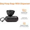 imageAmazon Basics Dog Poop Leak Proof Bags with Dispenser and Leash Clip Unscented 300 Count 20 Pack of 15 Black 13 x 9 Inch600 Count