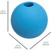 imageAmazon Basics Dog Toys Interactive Assorted Rubber Balls Pack of 3 25 inch Blue Beige OrangeFetch Balls Pack of 10