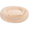 imageAmazon Basics Donut Pet Bolster Faux Fur Bed for Dog Grey 36quot x 36quotBeige