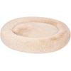 imageAmazon Basics Donut Pet Bolster Faux Fur Bed for Dog Grey 36quot x 36quotBeige