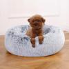 imageAmazon Basics Donut Pet Bolster Faux Fur Bed for Dog Grey 36quot x 36quotGrey