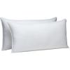 imageAmazon Basics Down Alternative Pillows Soft Density for Stomach and Back Sleepers Queen  Pack of 2 White 30 in L x 20 in WKing Pack of 2