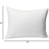 imageAmazon Basics Down Alternative Pillows Soft Density for Stomach and Back Sleepers Queen  Pack of 2 White 30 in L x 20 in WStandard 2 Pillows  2 Protectors