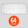 imageAmazon Basics Dry Sweeping Cloths to Clean Dust Dirt Pet Hair Fits Swiffer Sweeper Mop Heads 64 Count Pack of 1White