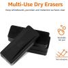 imageAmazon Basics DryErase Whiteboard Eraser for School Office Home and Classroom Black 8Pack4Pack