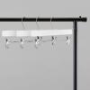 imageAmazon Basics Durable Wooden Pants and Skirt Hangers with Clips  White 10PackWhite