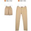 imageAmazon Basics Durable Wooden Pants and Skirt Hangers with Clips  White 10PackWhite