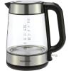 imageAmazon Basics Electric Stainless Steel Kettle for Tea and Coffee BPAFree Fast Boiling Auto ShutOff 18 Quarts 1500W Black and SilverGlass Carafe