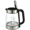 imageAmazon Basics Electric Stainless Steel Kettle for Tea and Coffee BPAFree Fast Boiling Auto ShutOff 18 Quarts 1500W Black and SilverGlass Carafe