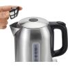 imageAmazon Basics Electric Stainless Steel Kettle for Tea and Coffee BPAFree Fast Boiling Auto ShutOff 18 Quarts 1500W Black and SilverStainless Steel
