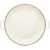 imageAmazon Basics Enameled Cast Iron Covered Round Casserole Skillet with Lid for Oven 33Quart WhiteWhite