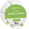 imageAmazon Basics Everyday Paper Plates 862 Inch Disposable 100 Count100 Count Pack of 1