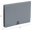 imageAmazon Basics Expanding Organizer File Folder Letter Size  Black 1PackBlack  Gray