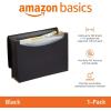 imageAmazon Basics Expanding Organizer File Folder Letter Size  Black 1PackBlack