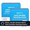 imageAmazon Basics Extra Durable Eraser Cleaning Sponges Removes Scruff Marks and Dirt from Any Surface 2 Packs of 7