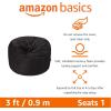imageAmazon Basics Extra Large Bean Bag Chair Lounger 7 ft Memory Foam Filled Microfiber Cover Pink SolidBlack