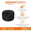 imageAmazon Basics Extra Large Bean Bag Chair Lounger 7 ft Memory Foam Filled Microfiber Cover Pink SolidBlack