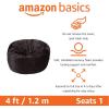 imageAmazon Basics Extra Large Bean Bag Chair Lounger 7 ft Memory Foam Filled Microfiber Cover Pink SolidGrey