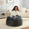 imageAmazon Basics Extra Large Bean Bag Chair Lounger 7 ft Memory Foam Filled Microfiber Cover Pink SolidGrey