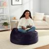 imageAmazon Basics Extra Large Bean Bag Chair Lounger 7 ft Memory Foam Filled Microfiber Cover Pink SolidNavy