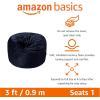 imageAmazon Basics Extra Large Bean Bag Chair Lounger 7 ft Memory Foam Filled Microfiber Cover Pink SolidNavy