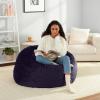 imageAmazon Basics Extra Large Bean Bag Chair Lounger 7 ft Memory Foam Filled Microfiber Cover Pink SolidNavy