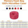 imageAmazon Basics Extra Large Bean Bag Chair Lounger 7 ft Memory Foam Filled Microfiber Cover Pink SolidPink