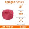 imageAmazon Basics Extra Large Bean Bag Chair Lounger 7 ft Memory Foam Filled Microfiber Cover Pink SolidPink