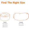 imageAmazon Basics Extra Large Bean Bag Chair Lounger 7 ft Memory Foam Filled Microfiber Cover Pink SolidPink