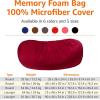 imageAmazon Basics Extra Large Bean Bag Chair Lounger 7 ft Memory Foam Filled Microfiber Cover Pink SolidRed