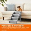 imageAmazon Basics Foldable NonSlip Pet Stairs Steps for Dogs and Cats 146 W x 2275 D x 195 H GreyGrey