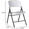 imageAmazon Basics Foldable Portable Sturdy Folding Plastic Chair 350Pound Capacity Black 2PackWhite