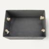 imageAmazon Basics Foldable Storage Bins with Rope Handles Charcoal Large Pack of 3Charcoal