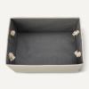 imageAmazon Basics Foldable Storage Bins with Rope Handles Charcoal Large Pack of 3Linen