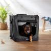 imageAmazon Basics Folding Portable Soft Pet Dog Crate Carrier Kennel 36 x 24 x 24 inches BlueBLACK